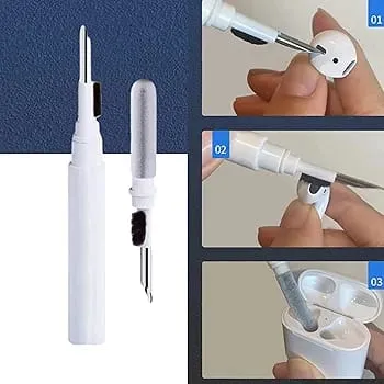 3 In 1 Cleaning Pen Tool Brush Kit For Mobile, Earphone, Earbuds & Airpods (random Color)