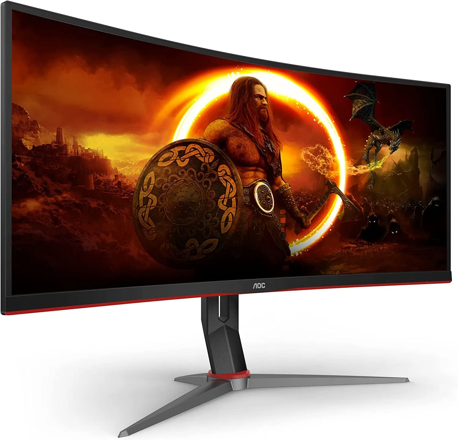 34" AOC CU34G2X Curved Frameless Ultrawide QHD 3440X1440 - 1Ms 144Hz