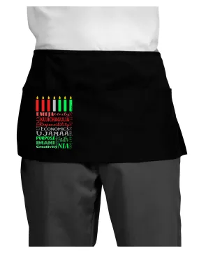 7 Principles Box Dark Adult Mini Waist Apron, Server Apron