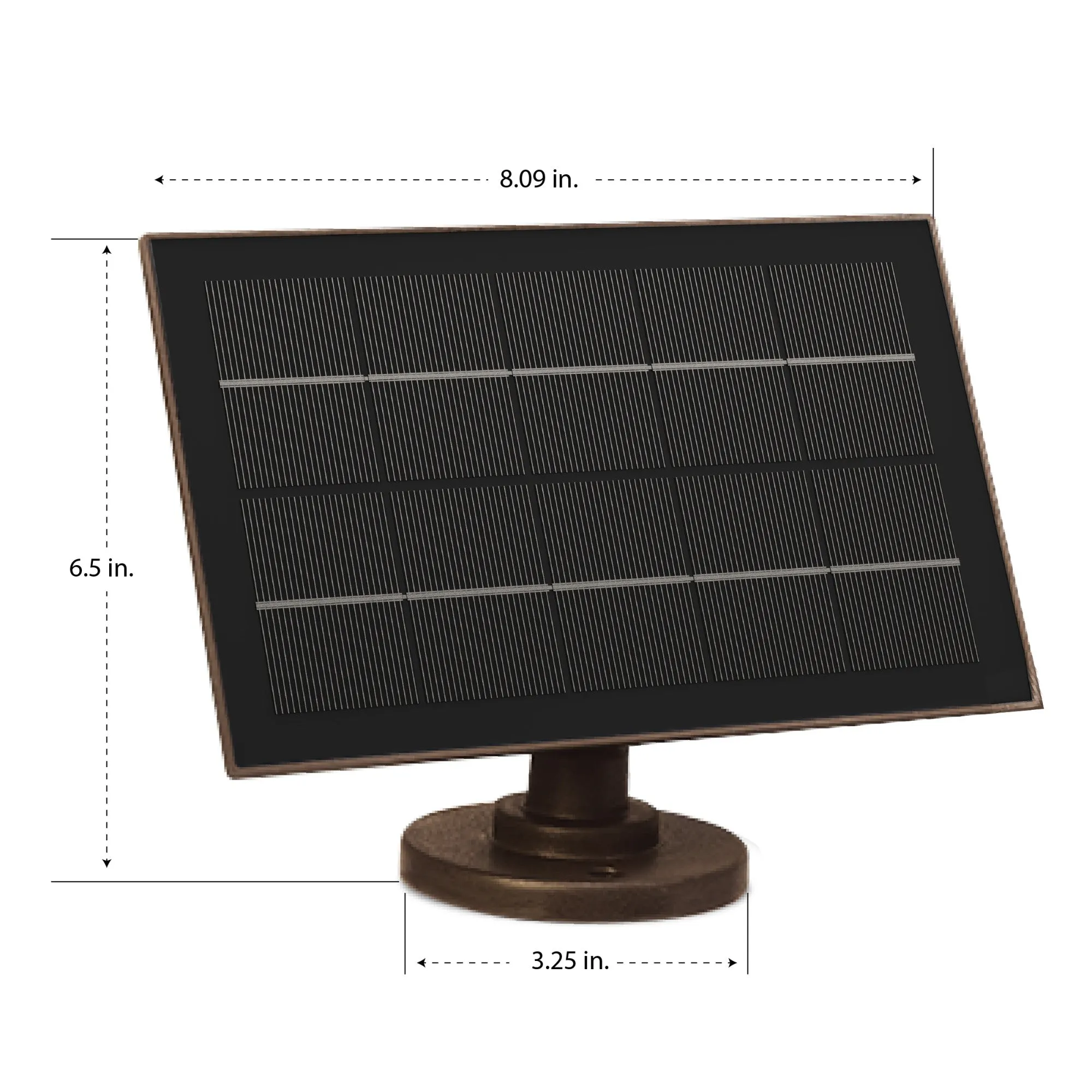 8 in. Bronze OneSync Landscape High Output LED Solar Spotlight