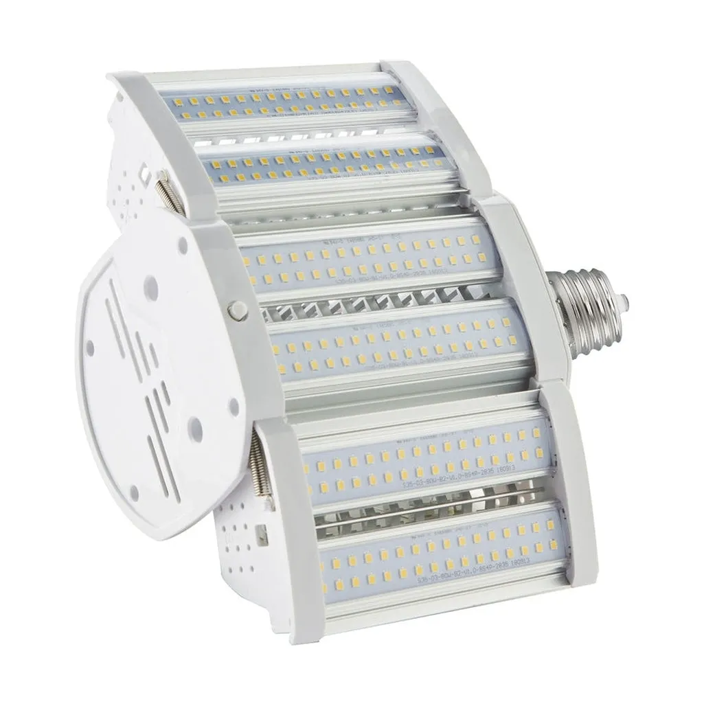 80 Watt LED Hi-lumen shoe box style lamp for commercial fixture applications - 5000K - Mogul Extended - Type B Ballast Bypass -100-227V