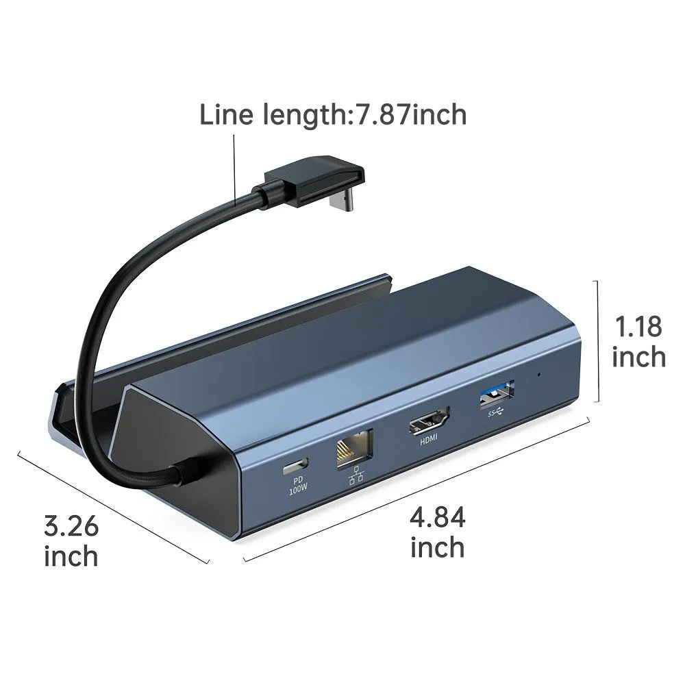 Acasis 6-in-1 Multi-port USB C 4K 60Hz Steam Deck Dock