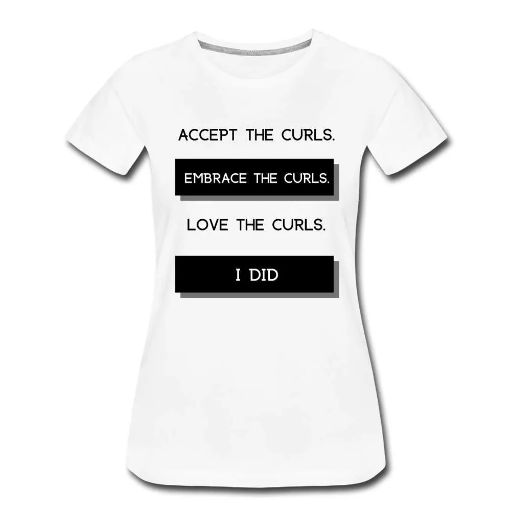 Accept The Curls Youth/Women T-Shirt