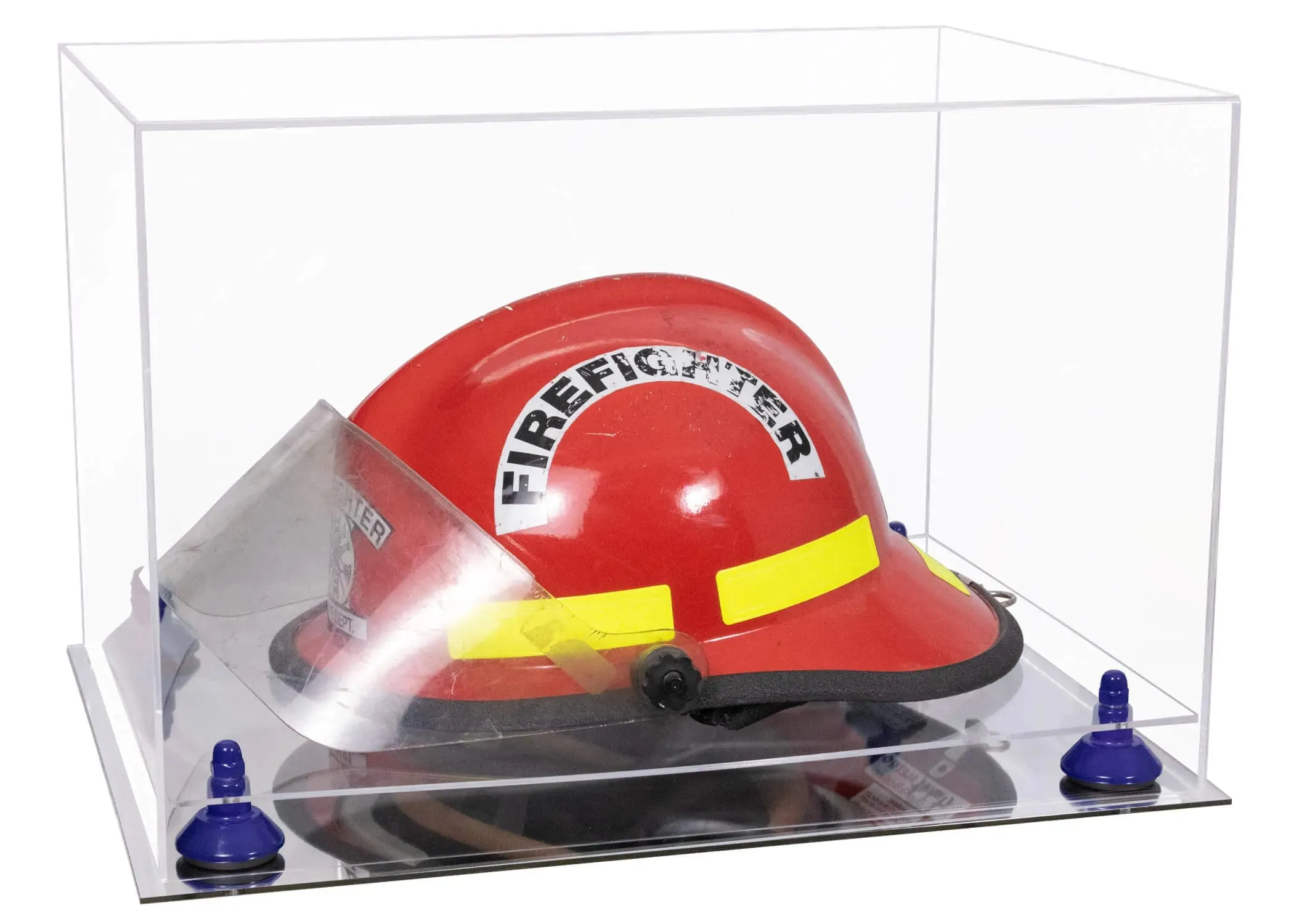 Acrylic Fireman's Helmet Display Case – Clear (A014/V60)