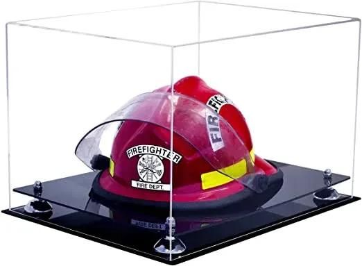 Acrylic Fireman's Helmet Display Case – Clear (A014/V60)