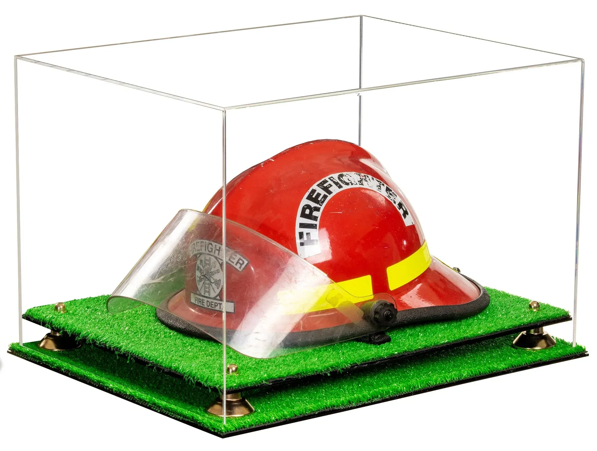 Acrylic Fireman's Helmet Display Case – Clear (A014/V60)