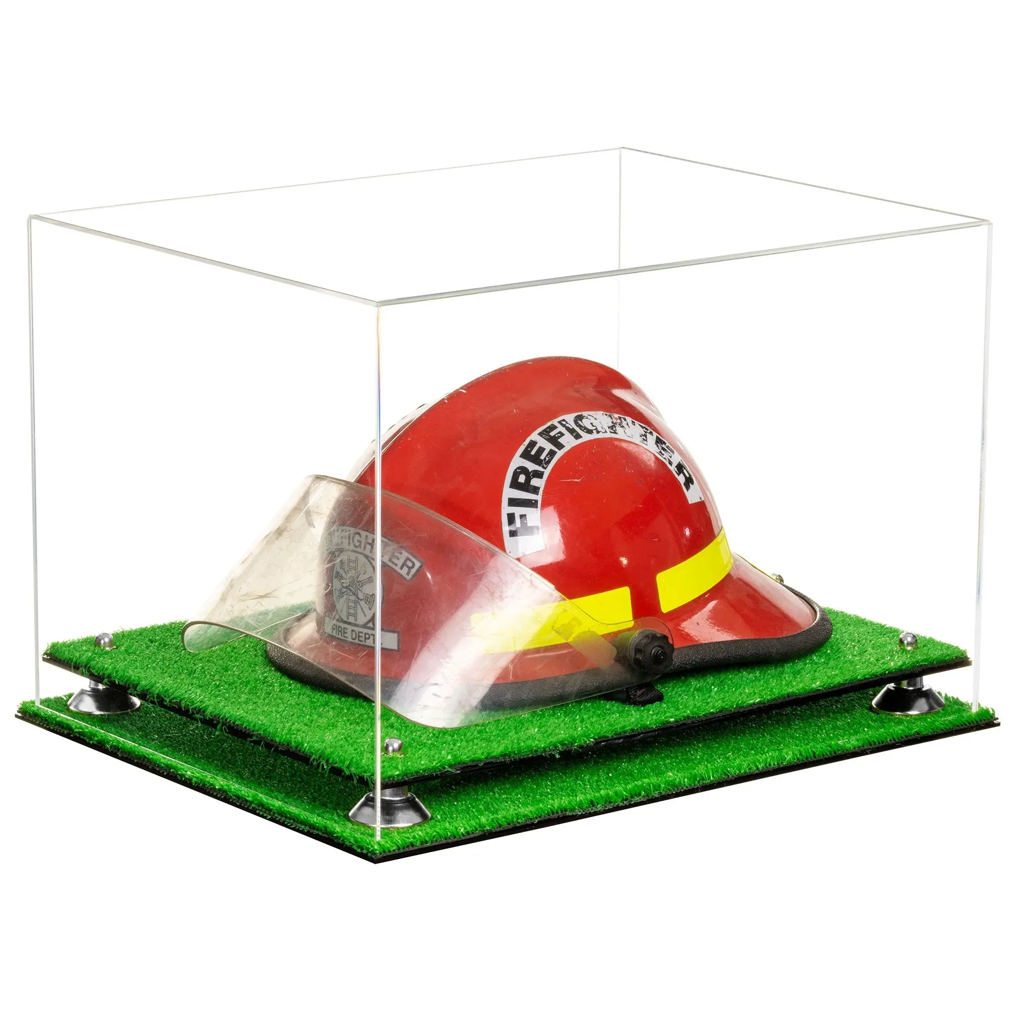 Acrylic Fireman's Helmet Display Case – Clear (A014/V60)