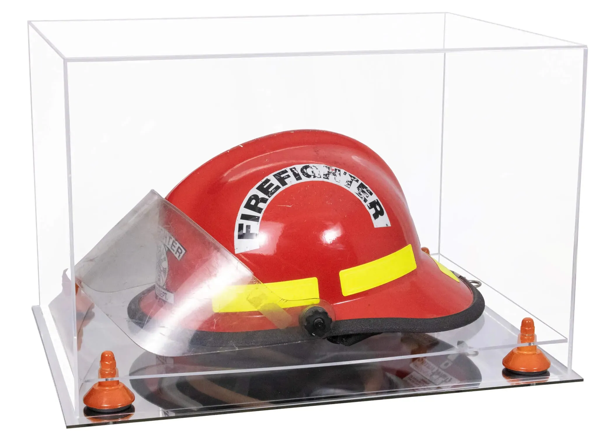 Acrylic Fireman's Helmet Display Case – Clear (A014/V60)