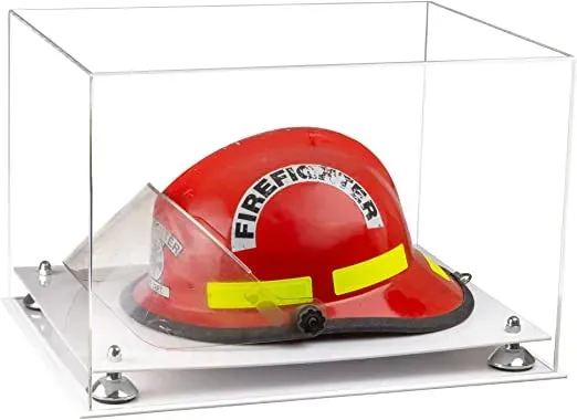 Acrylic Fireman's Helmet Display Case – Clear (A014/V60)