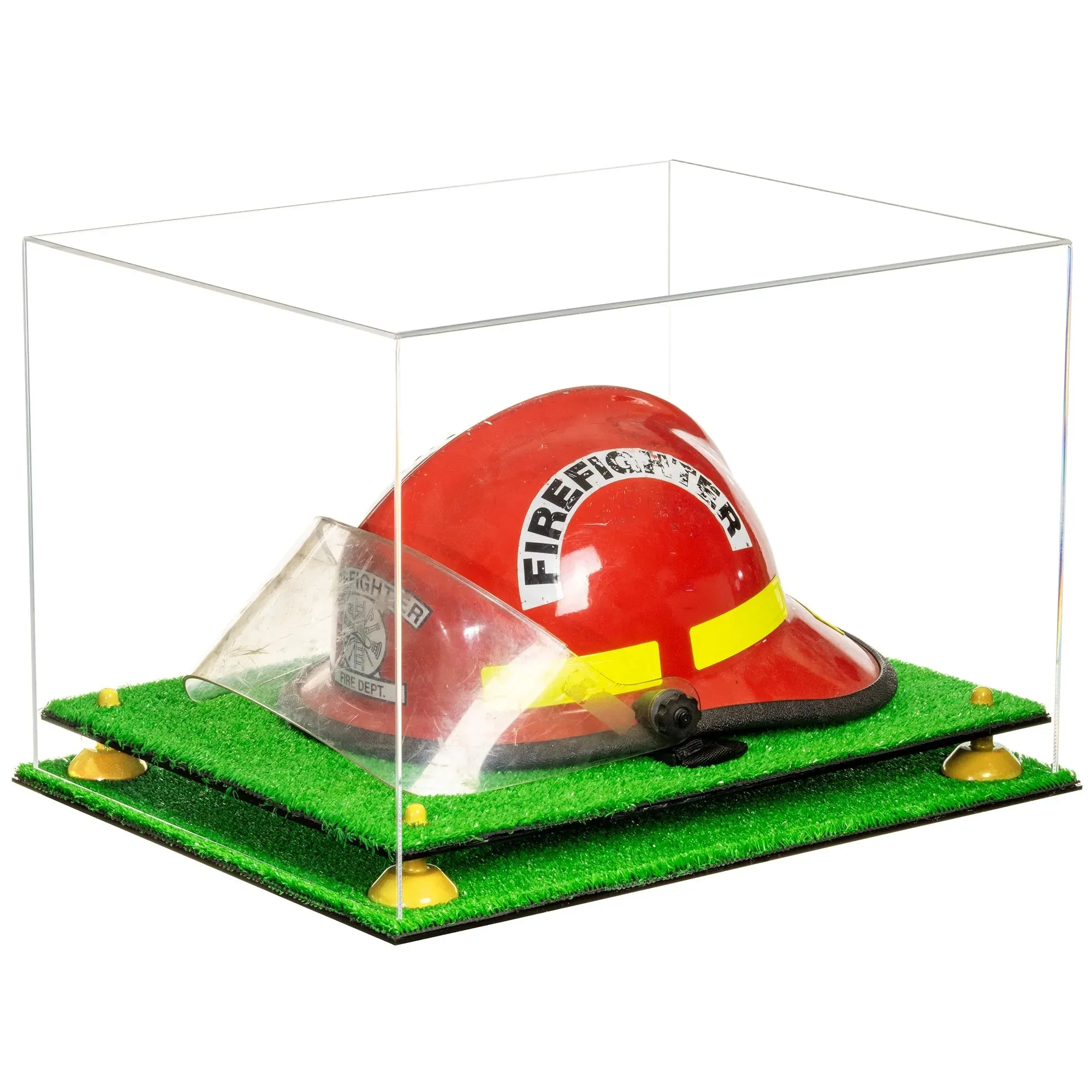 Acrylic Fireman's Helmet Display Case – Clear (A014/V60)