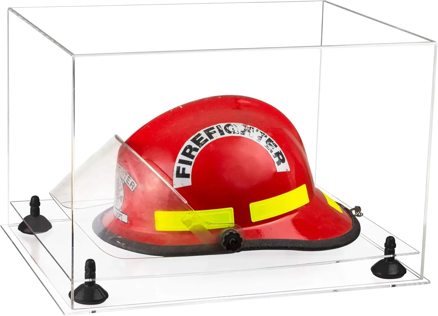 Acrylic Fireman's Helmet Display Case – Clear (A014/V60)