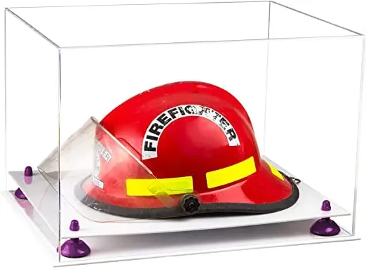 Acrylic Fireman's Helmet Display Case – Clear (A014/V60)