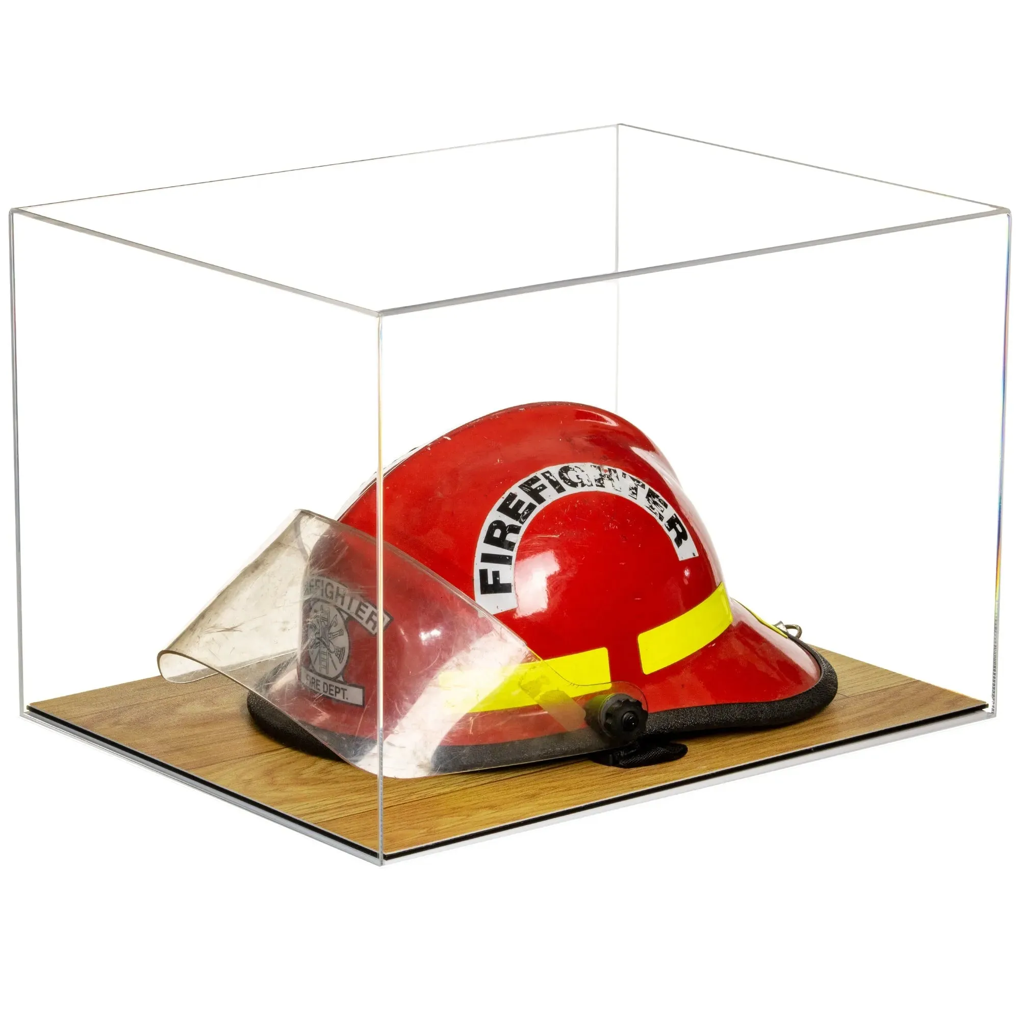 Acrylic Fireman's Helmet Display Case – Clear (A014/V60)