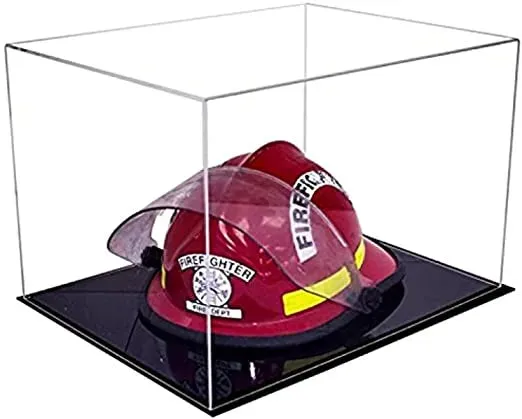 Acrylic Fireman's Helmet Display Case – Clear (A014/V60)