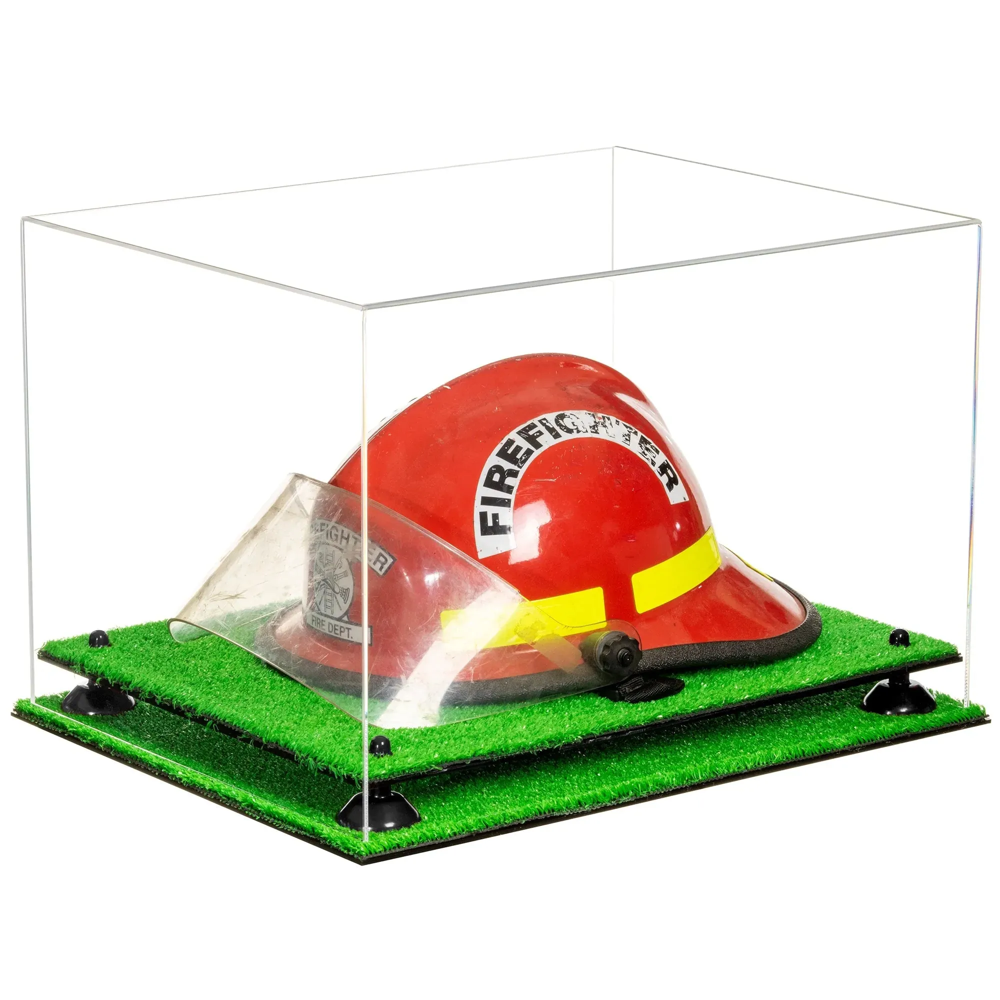 Acrylic Fireman's Helmet Display Case – Clear (A014/V60)