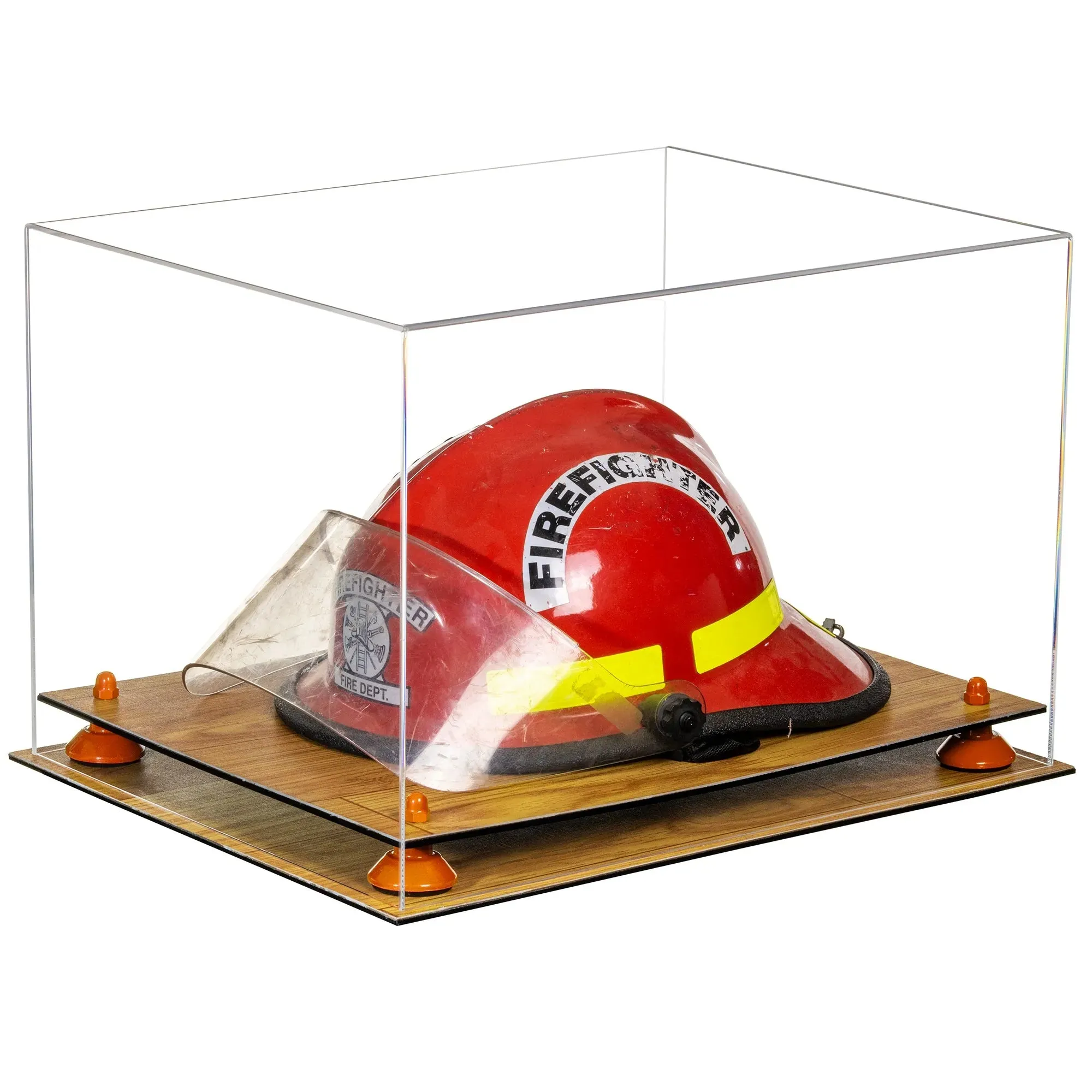 Acrylic Fireman's Helmet Display Case – Clear (A014/V60)