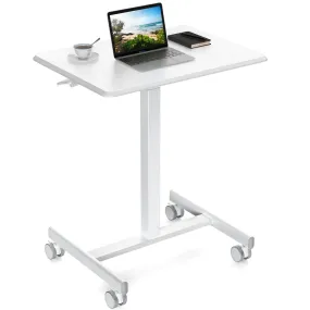 Adjustable Rolling Desk Laptop Computer Cart for Home, Office, Classroom,Overbed Table