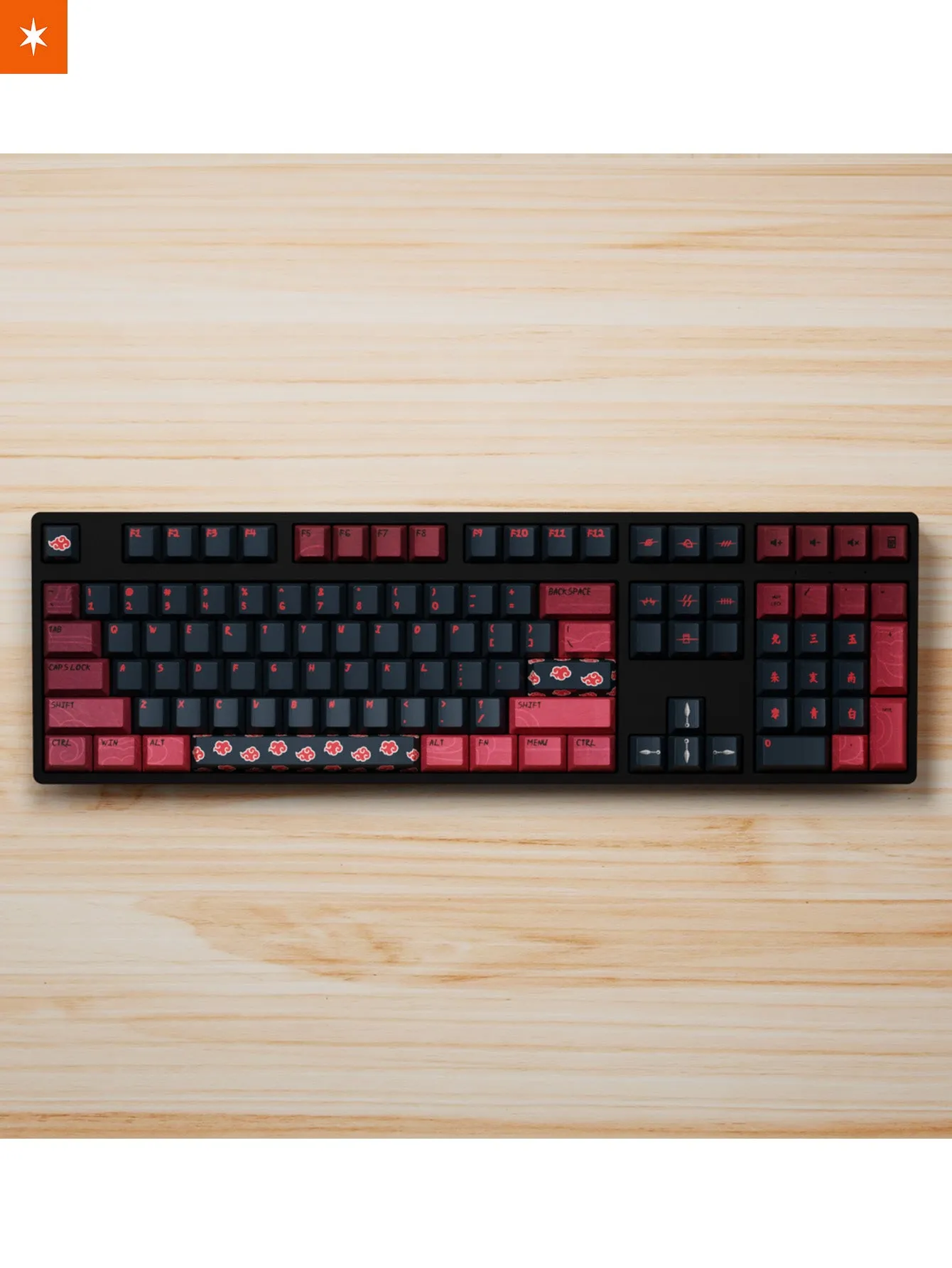 Akatsuki Themed Keycap & Deskmat