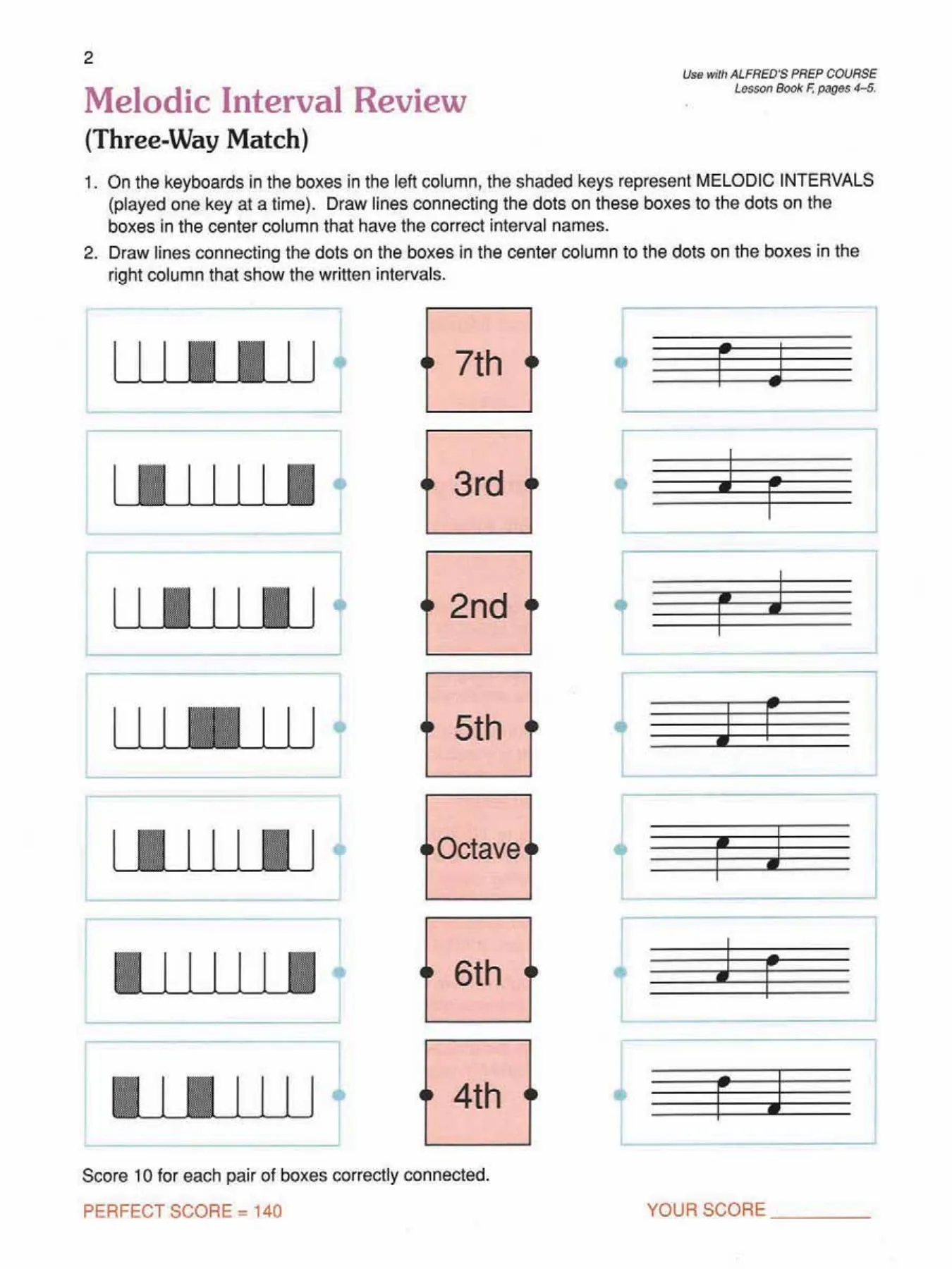 Alfred's Basic Piano Prep Course Theory Book Level F