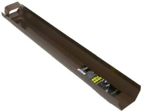 Amerimax 3703019 Brown Poly 30" Hinged Dripper Flipper Downspout Extension - Quantity of 12