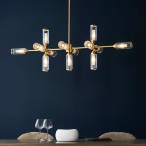 Amos Duchy 13 Light Chandelier Pendant Bar Satin Brass