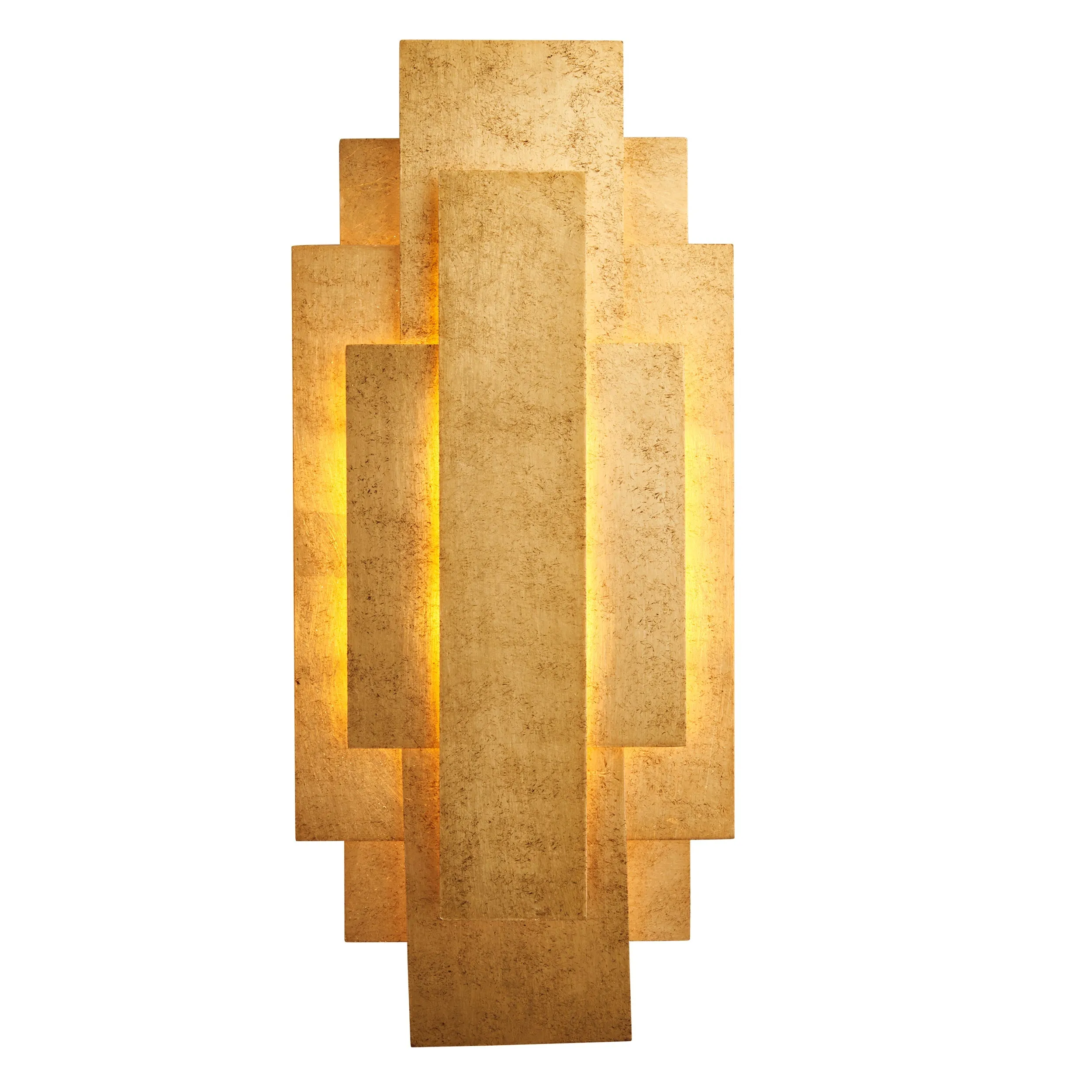 Amos Vaughn Wall Light Gold Leaf