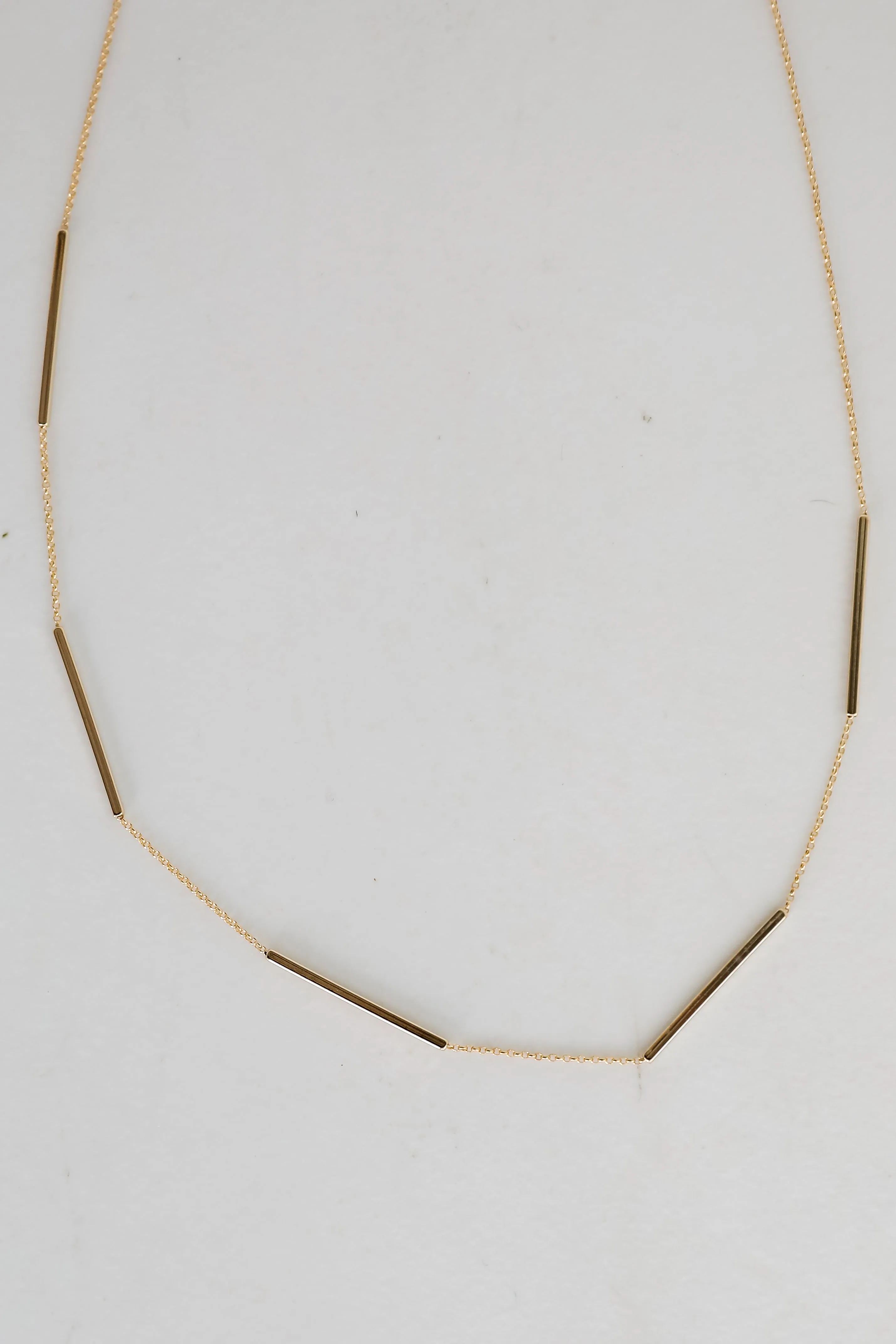 Andrea Gold Bar Chain Necklace