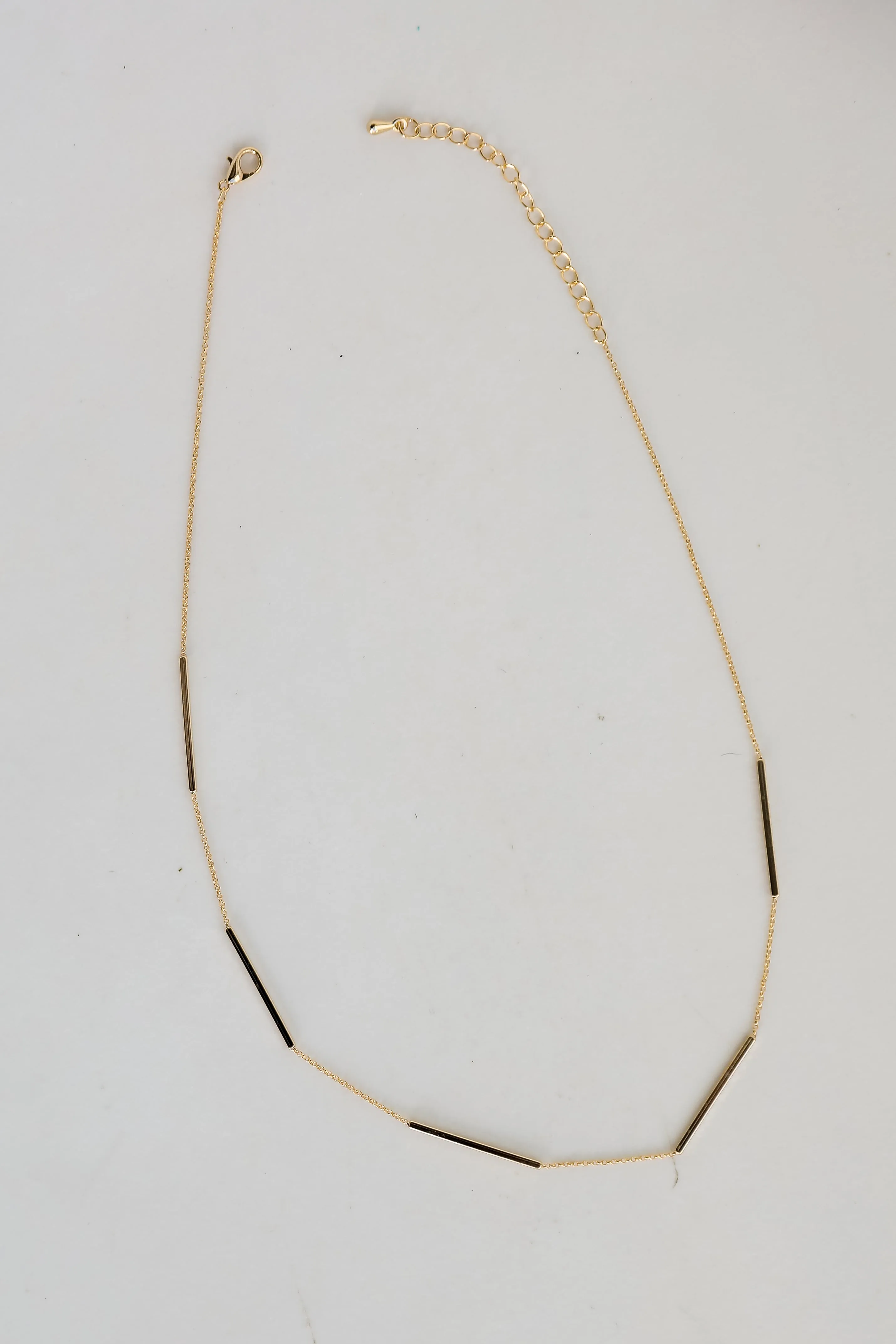 Andrea Gold Bar Chain Necklace