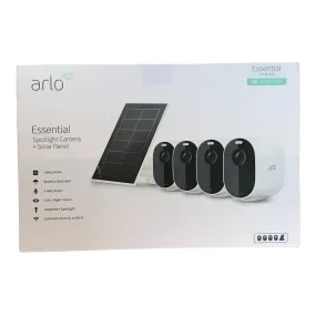 Arlo Essential Spotlight Camera   Solar Panel (4 Cameras   1 Solar Panel)