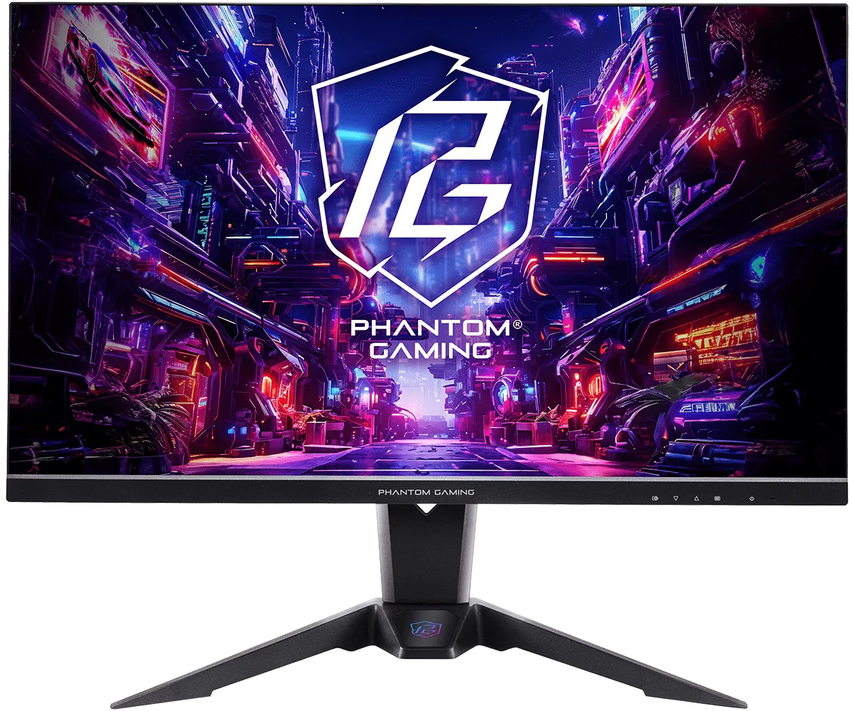 Asrock 27" Phantom Gaming QHD IPS Gaming Monitor (PG27QFT2A), 2560 x 1440, 1ms, 180Hz, HDR 400, Wi-Fi Antenna, VESA