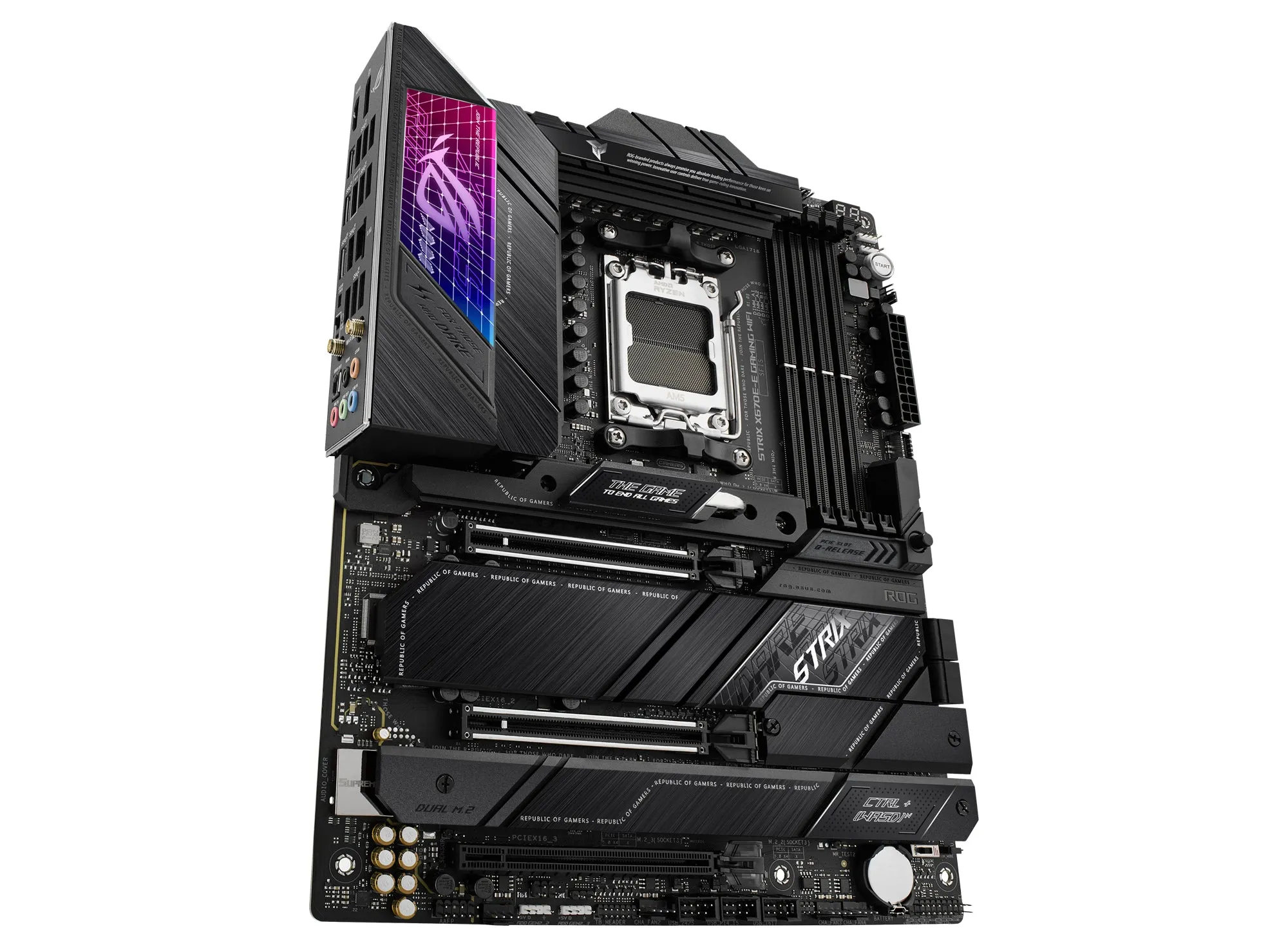 Asus Rog Strix X670e-E Gaming Wifi - Motherboard - Atx - Socket Am5 - Amd X670e Chipset - Usb-C 3.2 Gen 2X2, Usb 3.2 Gen