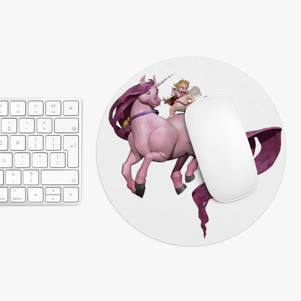 Baby Cupid and Horse Mouse Pad