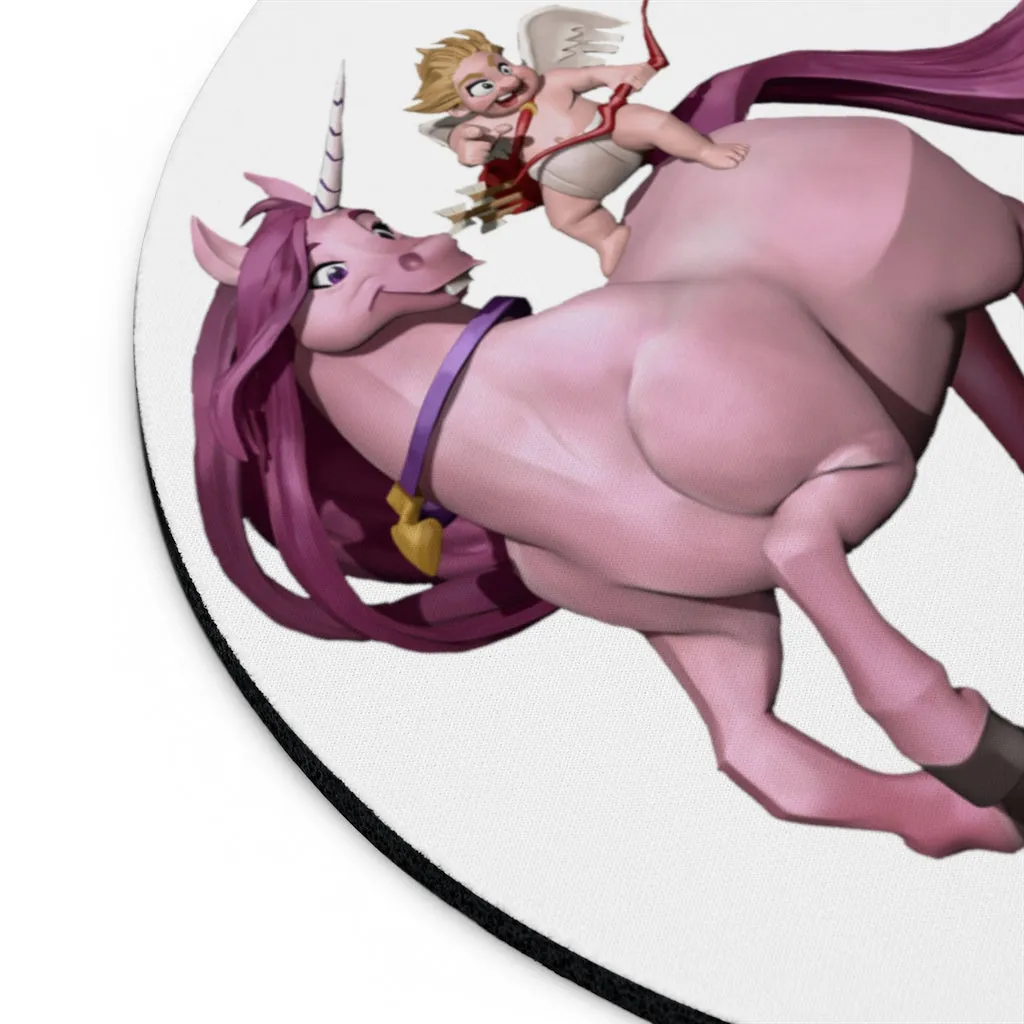 Baby Cupid and Horse Mouse Pad