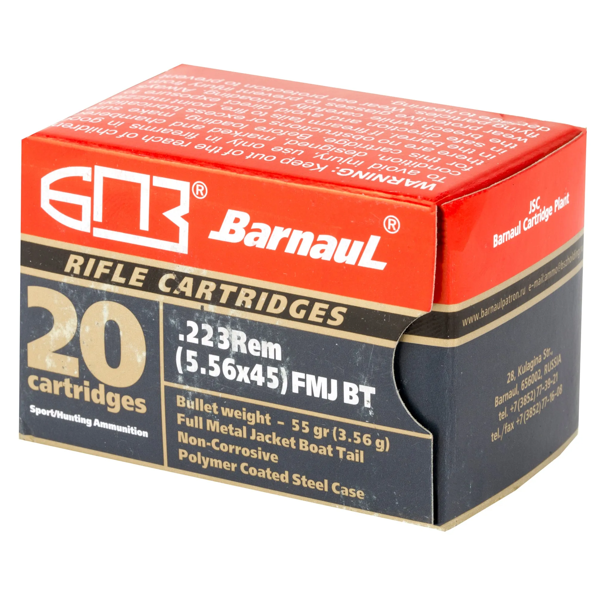 Barnaul 223rem 55gr Fmjbt 20-500