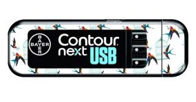 Bayer Contour Next USB Vinyl Sticker (Birdcage)