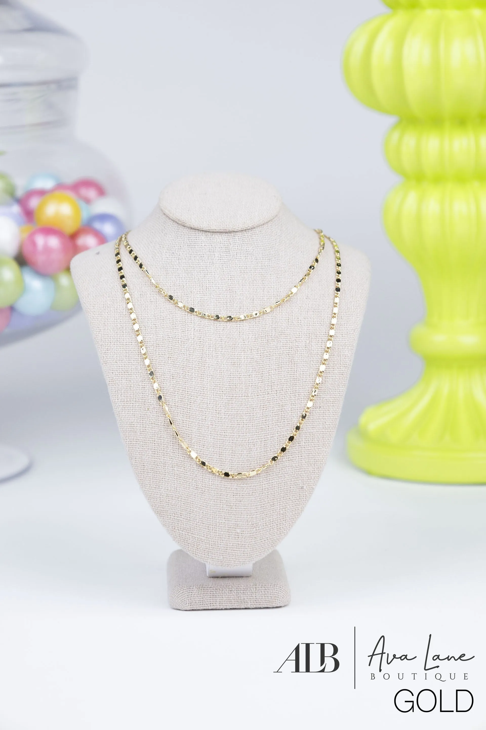 B.b Lila Double The Fun Necklace