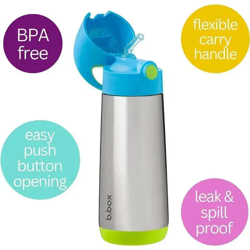 B.box - 16.9Oz Ocean Breeze Insulated Drink Bottle