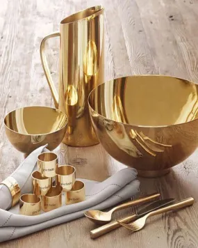 Beautiful Gold Finish Serverware - Angie India Serverware