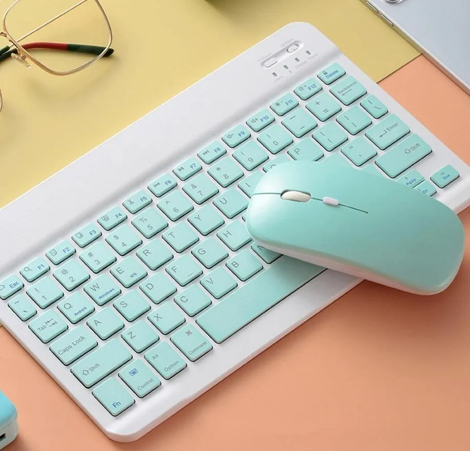 Bluetooth Mini Thin Keyboard Mouse Set