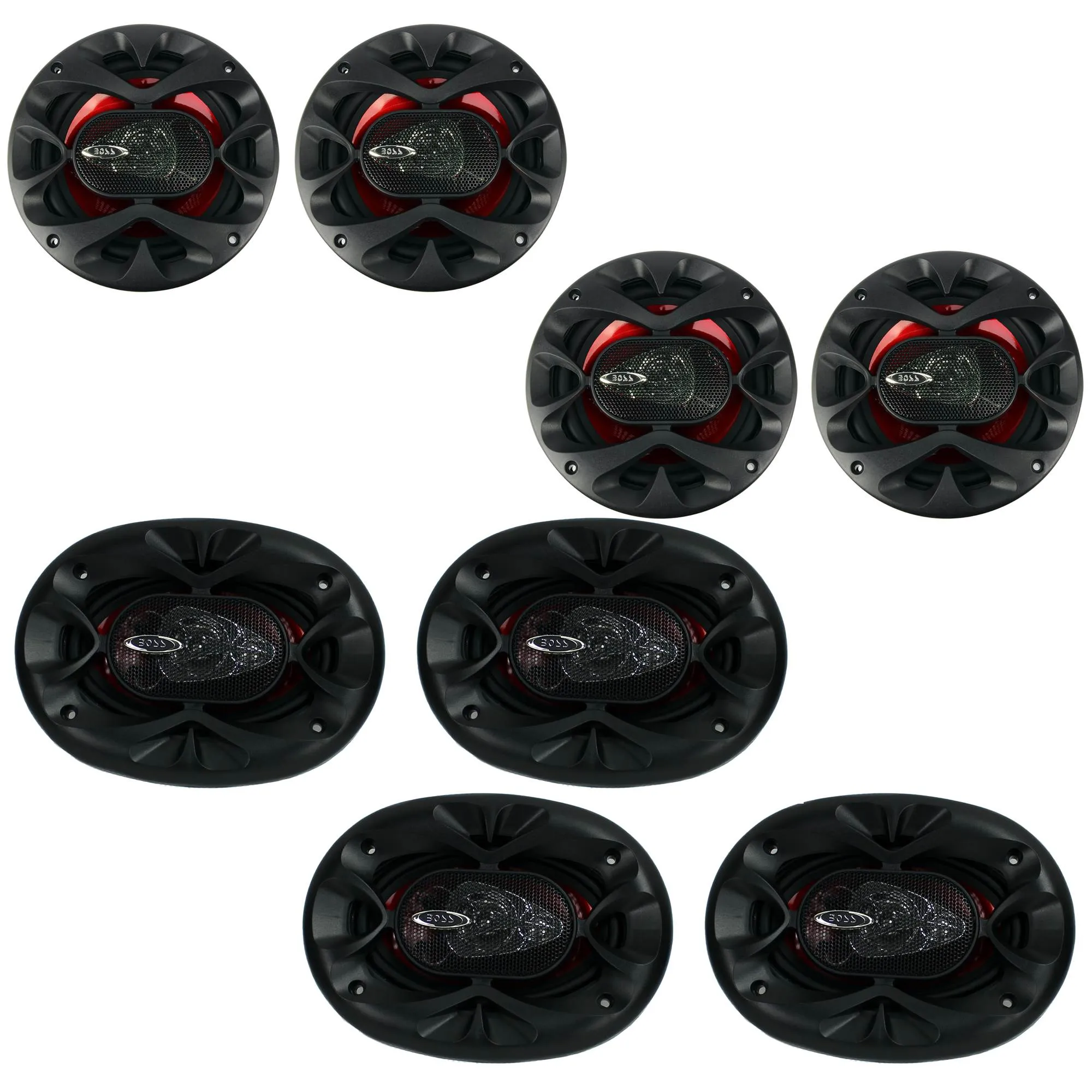 Boss CH6530 6.5" Car Speakers (4 Pack) & CH4630 4"x 6" Car Speakers (4 Pack)