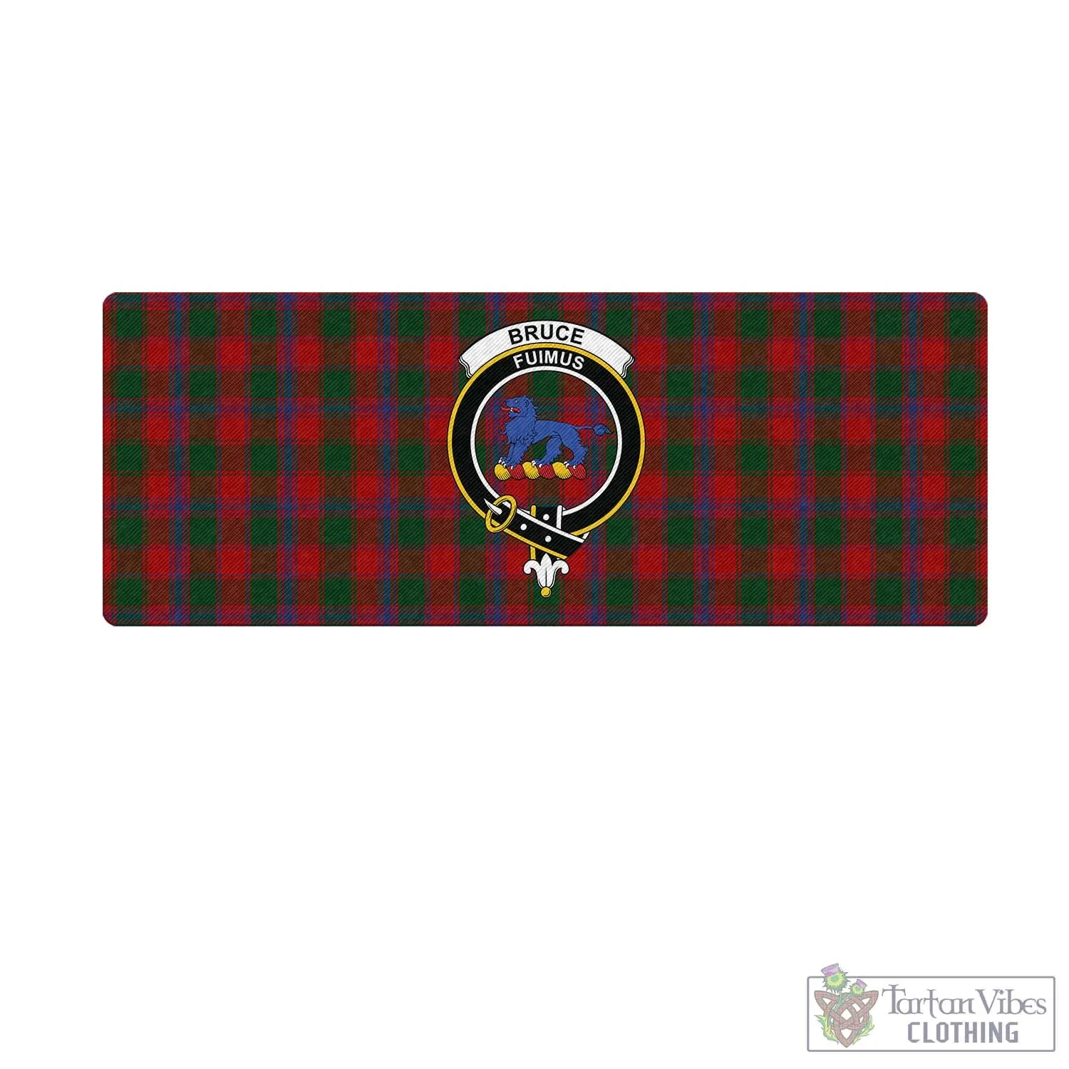 Bruce Old Tartan Mouse Pad with Family Crest