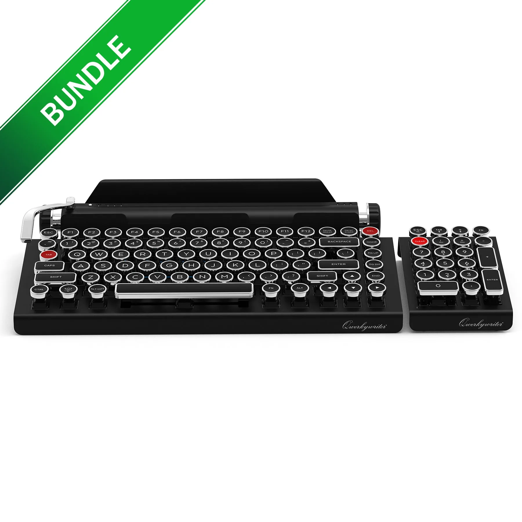 BUNDLE BLACK CHROME QWERKYWRITER®   NUMKEY   WRIST REST