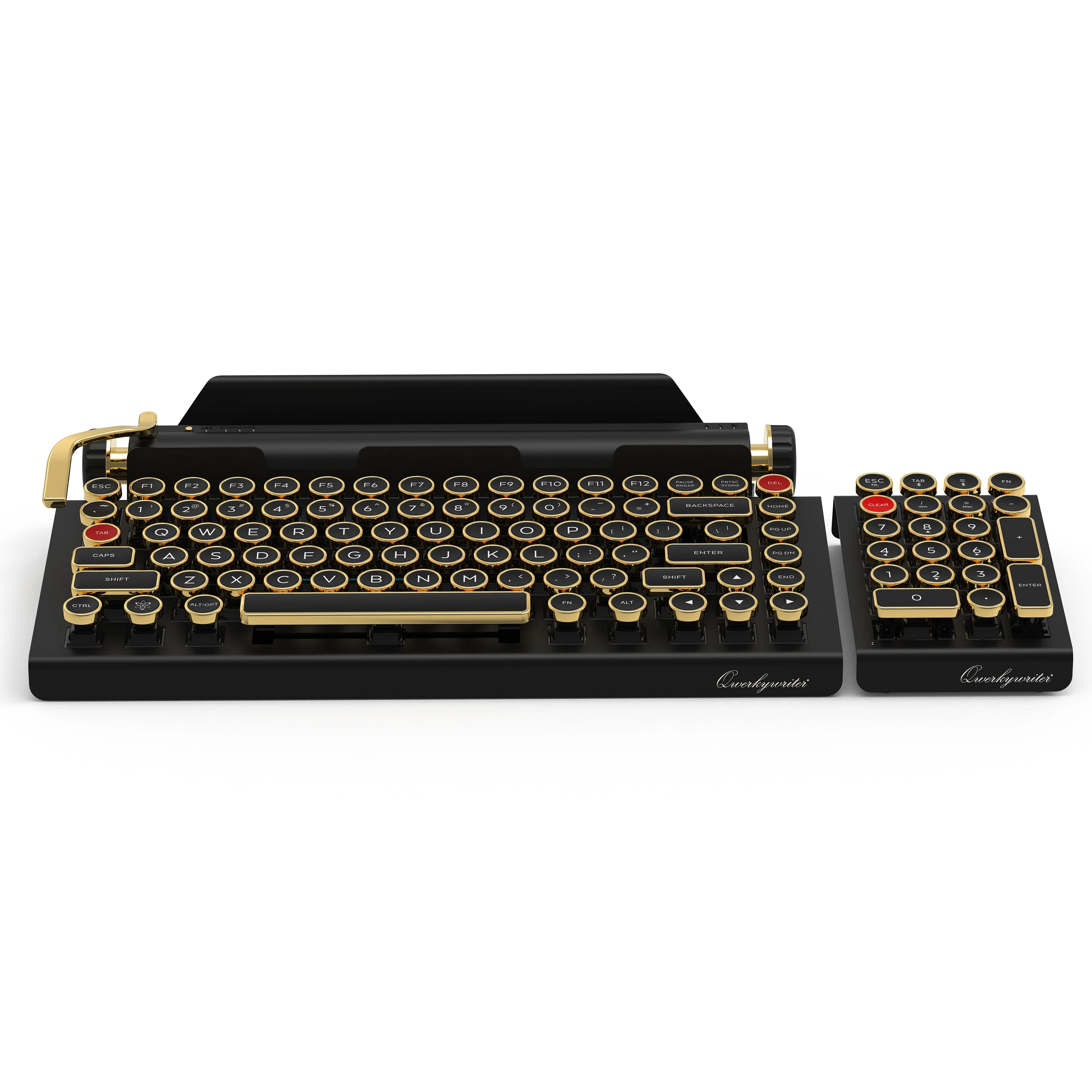 BUNDLE BLACK GOLD QWERKYWRITER®   NUMKEY   WRIST REST  ***Shipping Early December