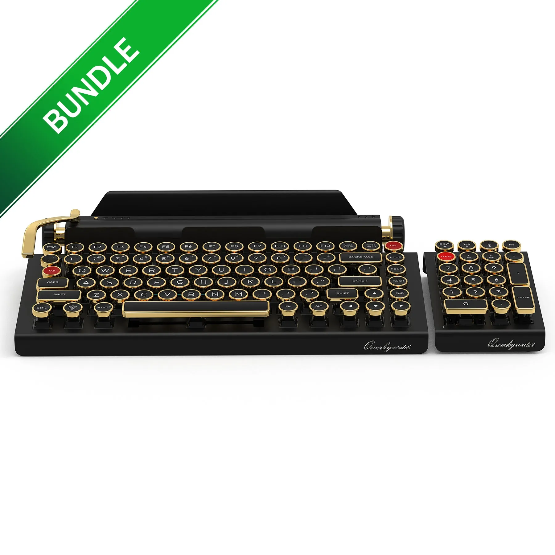 BUNDLE BLACK GOLD QWERKYWRITER®   NUMKEY   WRIST REST  ***Shipping Early December