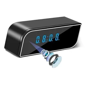 CAMERA DEKHO Wi-Fi Camera Table Clock Wireless Camera 1080p with Motion Detection, Room Thermometer, Alarm Clock Camera Home Video Recording with Audio, Night Vision Camera (Table Clock)_89_087