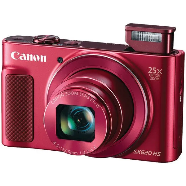 CANON 1073C001 20.2-Megapixel PowerShot(R) SX620 HS Digital Camera (Red)