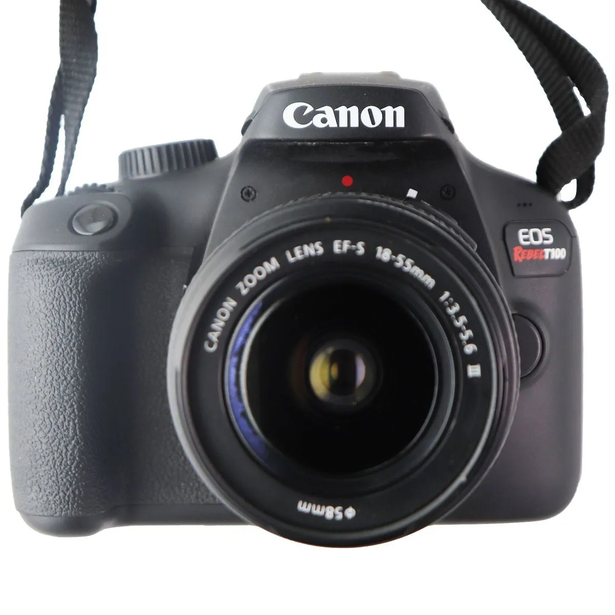 Canon EOS Rebel T100 Camera with EF-S 18-55MM 1:3.5-5.6 III Lens