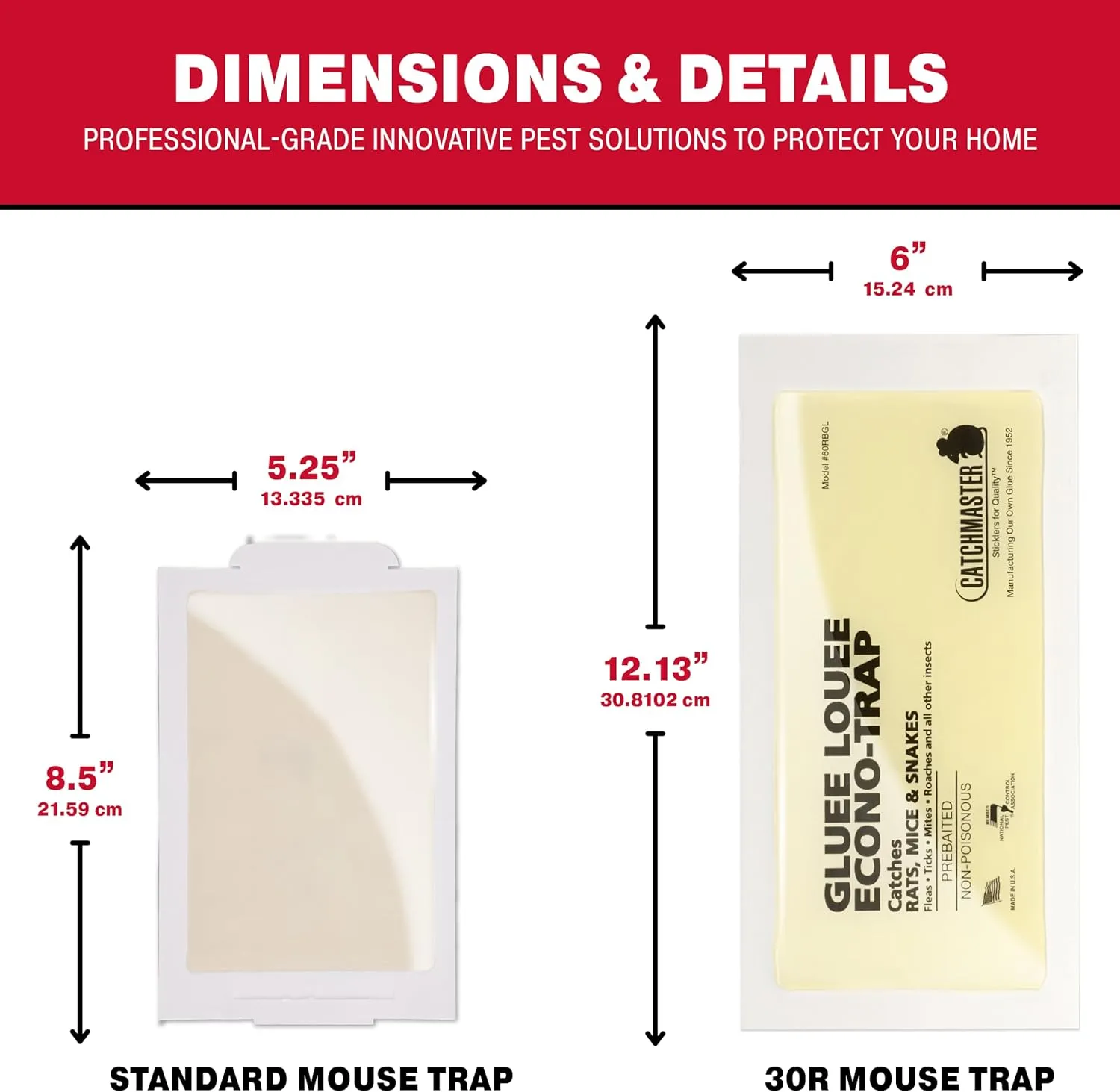 CatchMaster Gluee Louee Heavy Duty Econo-Trap Glue Board Traps (30R)