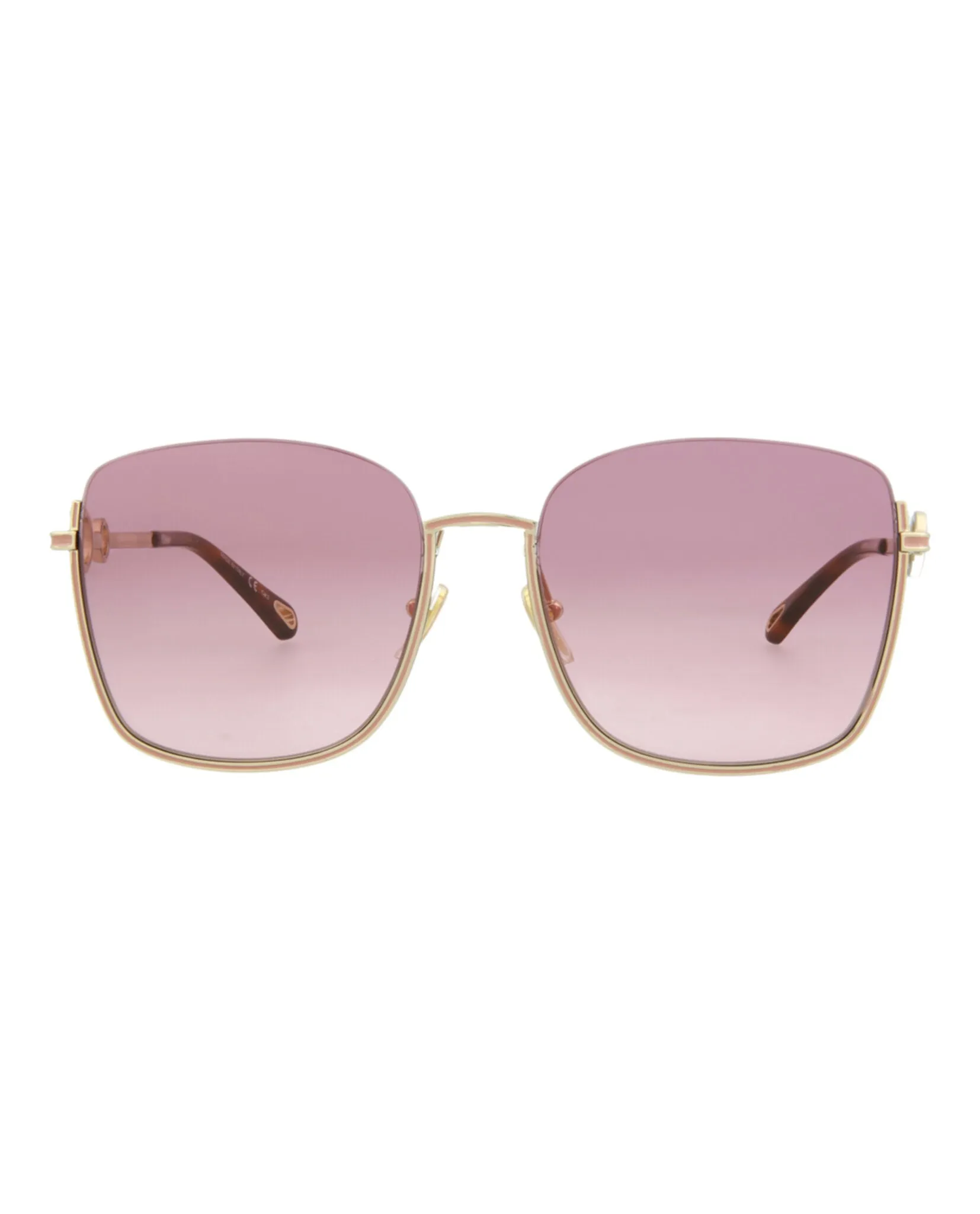 Chloe Square-Frame Metal Sunglasses, style # CH0070SK-30011505004