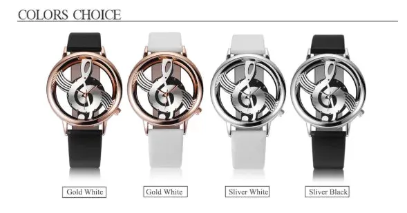 Classic G Clef Musical Wrist Watch